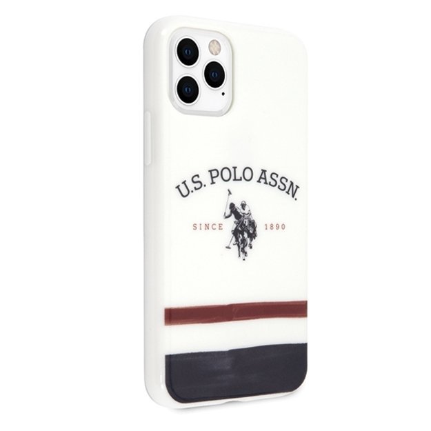US Polo USHCN58PCSTRB iPhone 11 Pro biały/white Tricolor Pattern Collection 4