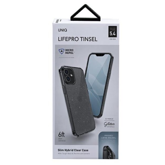 Uniq LifePro Tinsel case for iPhone 12 mini - black 3