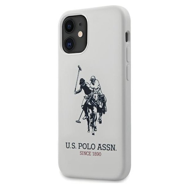 US Polo USHCP12SSLHRWH iPhone 12 mini 5,4  biały/white Silicone Collection