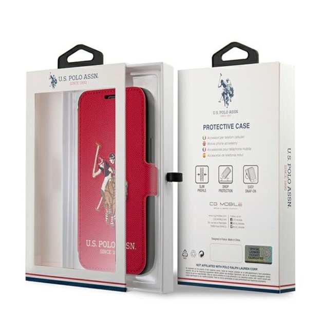 US Polo USFLBKP12SPUGFLRE iPhone 12 mini 5,4  czerwony/red book Polo Embroidery Collection 6