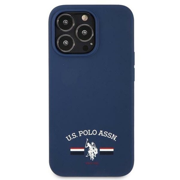 US Polo USHCP13XSFGV iPhone 13 Pro Max 6,7  granatowy/navy Silicone Collection 2