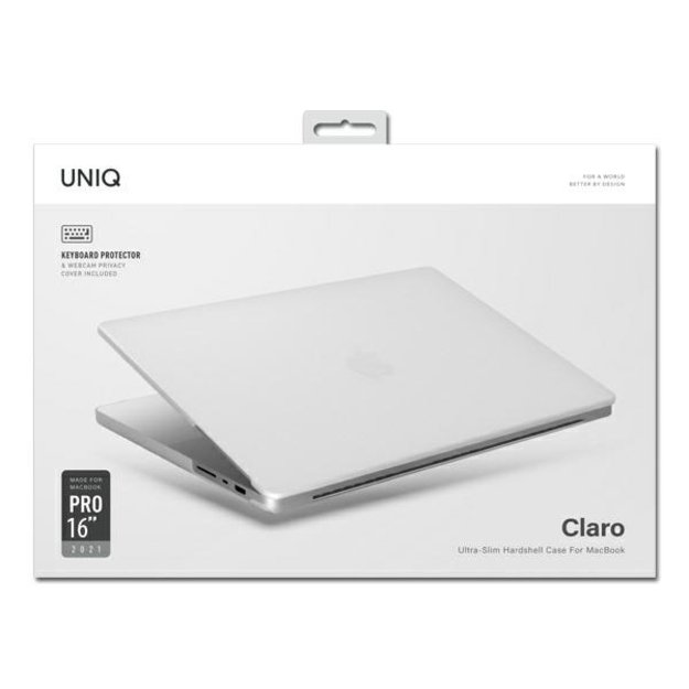 Uniq Claro case for MacBook Pro 16' '  (2021) - transparent 2