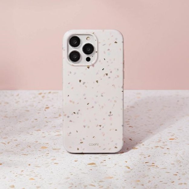 Uniq Coehl Terrazzo case for iPhone 14 Pro - sand 1