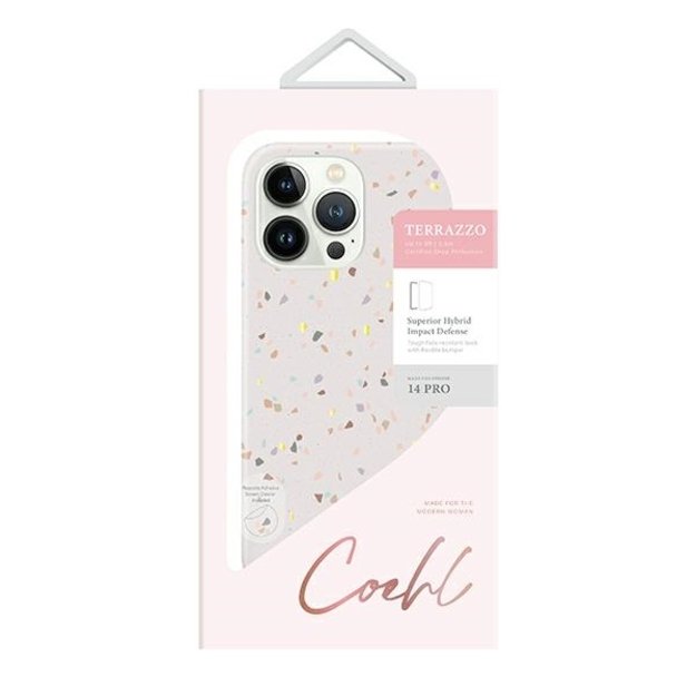 Uniq Coehl Terrazzo case for iPhone 14 Pro - sand 4