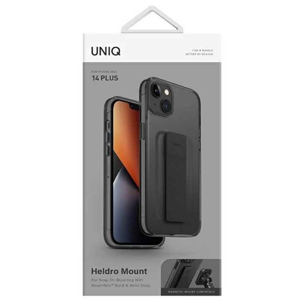 Uniq Heldro Mount case for iPhone 14 Plus - black 9