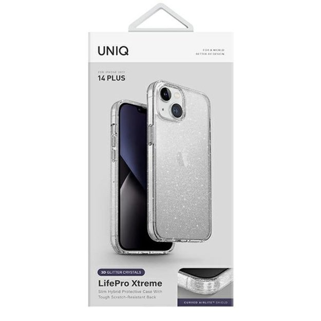 Uniq LifePro Xtreme case for iPhone 14 Plus - transparent and silver 6