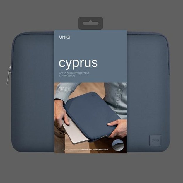 Uniq Cyprus case for a 14&quot  laptop - blue 5