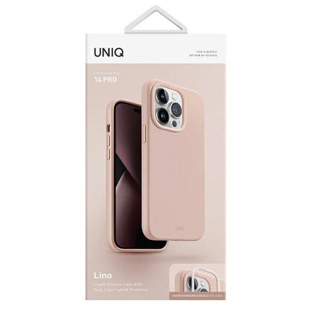 Uniq Lino case for iPhone 14 Pro - pink 6