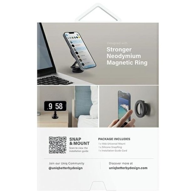 Uniq Velo universal magnetic holder - black 9