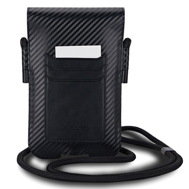 BMW Carbon &amp  Blue Stripe phone bag - black 2