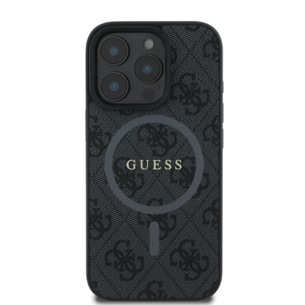 Guess 4G Ring Classic Logo MagSafe case for iPhone 16 Pro - black 2