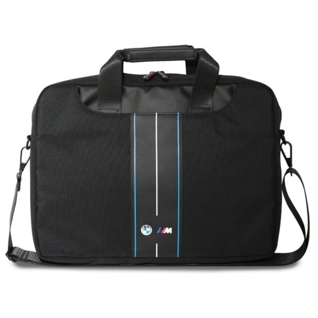 BMW BMCB15COMPVSKL Bag 16&quot  Black Nylon Blue Stripe