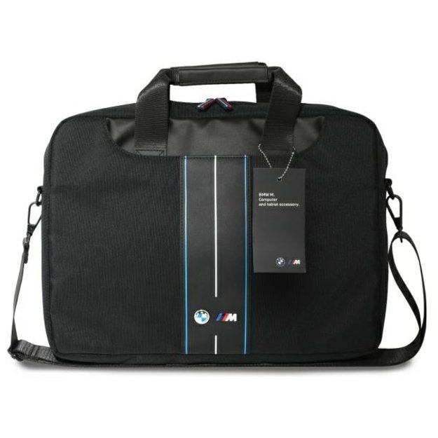 BMW BMCB15COMPVSKL Bag 16&quot  Black Nylon Blue Stripe 3