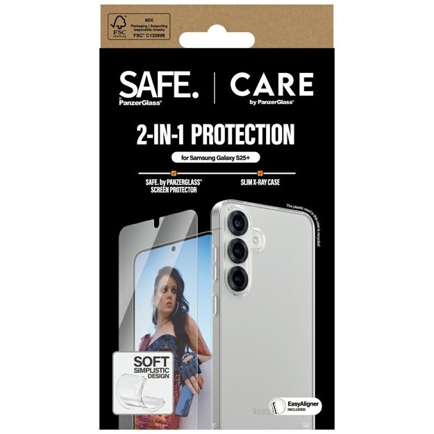 CARE by PanzerGlass Fashion 2in1 Case+Glass protection set for Samsung Galaxy S25+ 3
