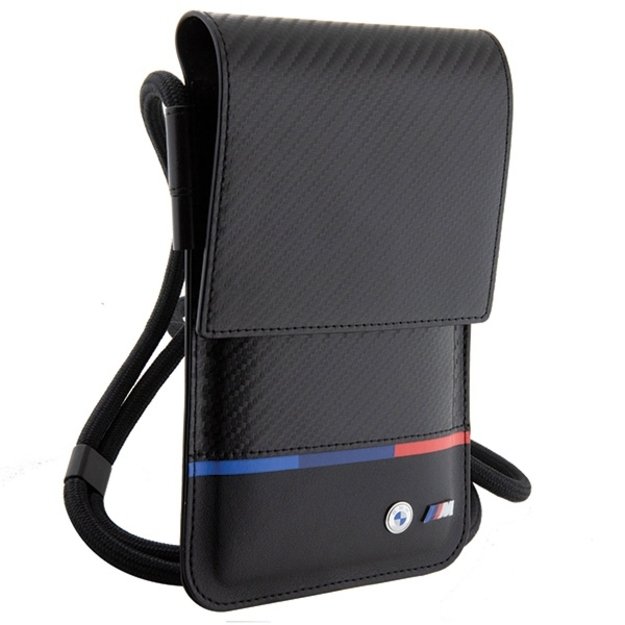BMW Carbon Tricolor Line Wallet Bag - Black 2