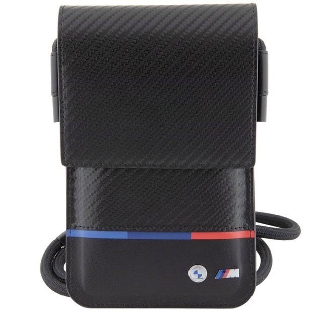 BMW Carbon Tricolor Line Wallet Bag - Black 1