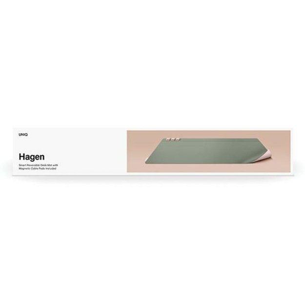 Uniq Hagen Magnetic Desk Pad Double Sided Pink-Green 6