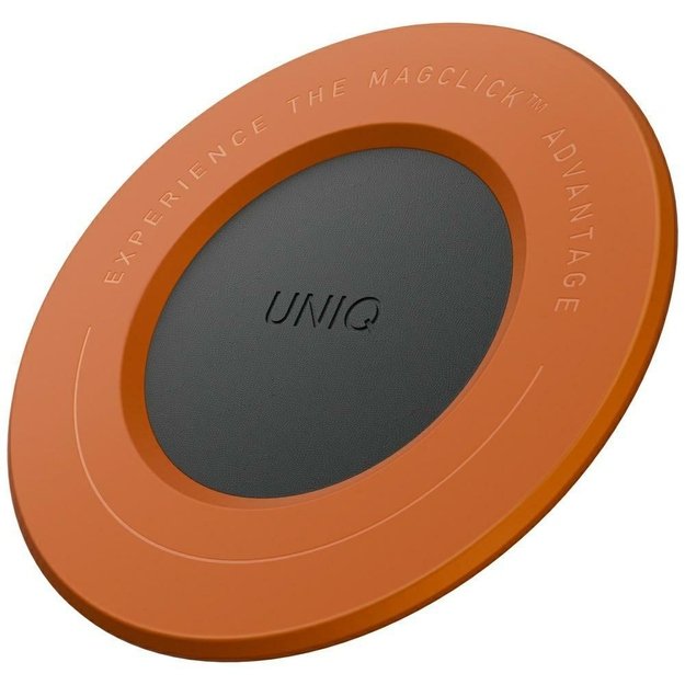 Uniq SnapMount Self-Adhesive Magnetic Holder - Orange and Black