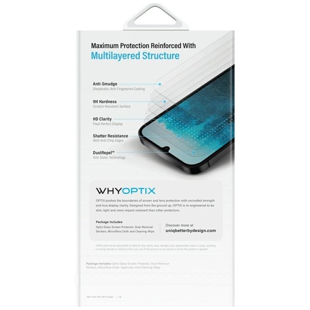 Uniq Optix Clear Tempered Glass for Samsung Galaxy Z Flip 7 3