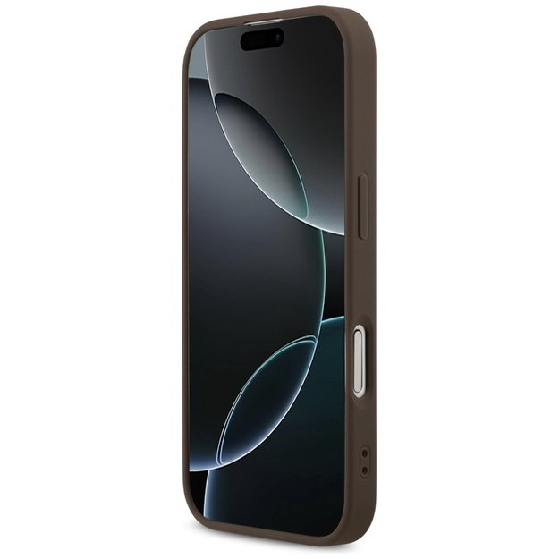 Guess 4G Printed Stripes MagSafe case for iPhone 17 - brown 4