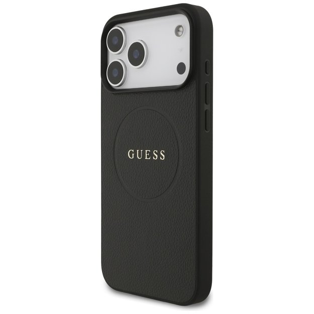 Guess Grained Ring MagSafe case for iPhone 17 Pro Max - black 1