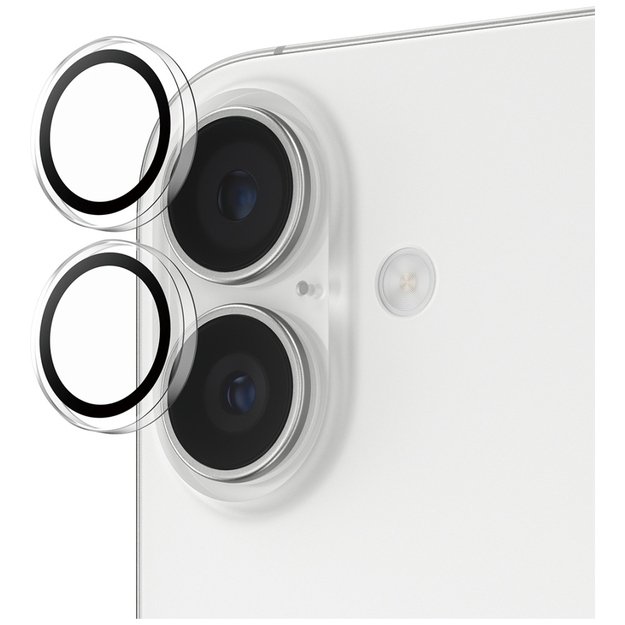 PanzerGlass Hoops Tempered Glass Lens Screen Protector for iPhone 16 / 16 Plus / 17 1