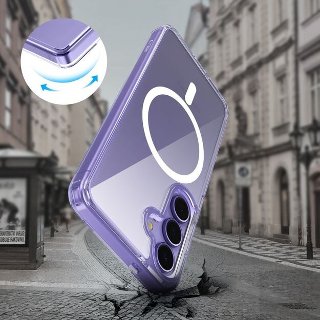 Tech-Protect FlexAir Hybrid MagSafe Case for Samsung Galaxy S25 FE - Transparent 1