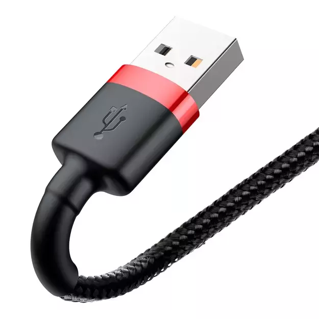 Baseus Cafule USB-A / Lightning 2A QC 3.0 cable 3 m - black and red 3