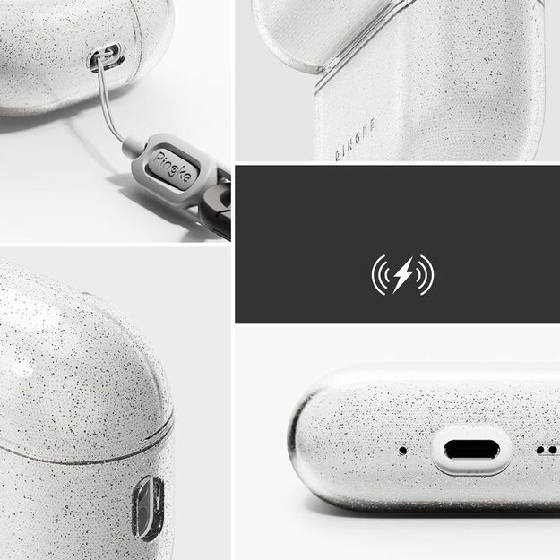 Ringke Air Case for AirPods Pro 3 - Clear Glitter 2