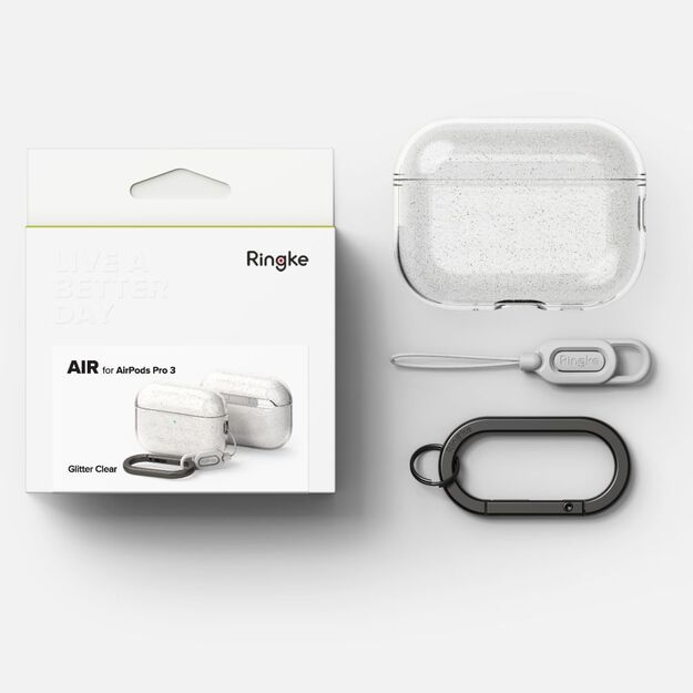 Ringke Air Case for AirPods Pro 3 - Clear Glitter 4