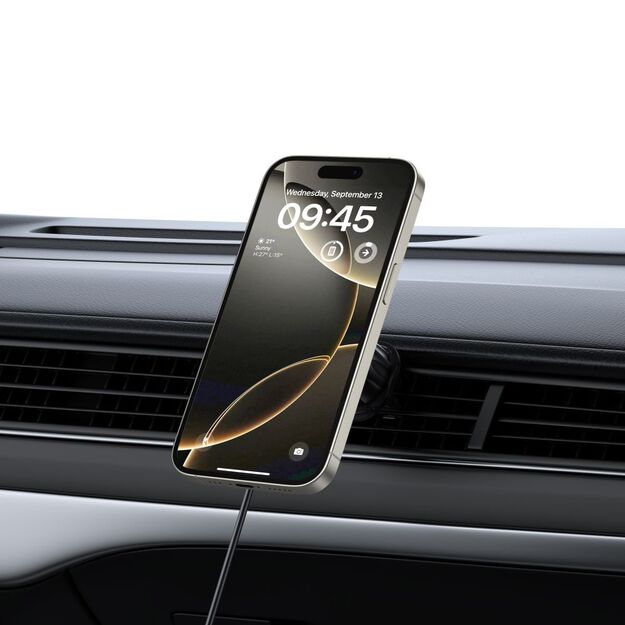 Tech-Protect mm15W-V5 Magnetic MagSafe Car Holder for Cockpit/Windshield/Air Vent - Black 6