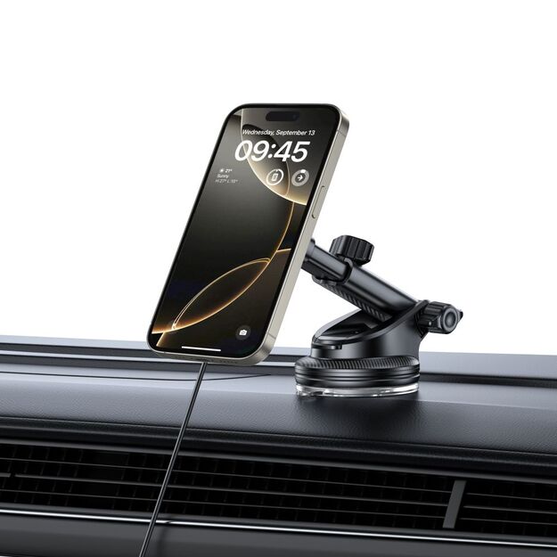 Tech-Protect mm15W-V5 Magnetic MagSafe Car Holder for Cockpit/Windshield/Air Vent - Black 7