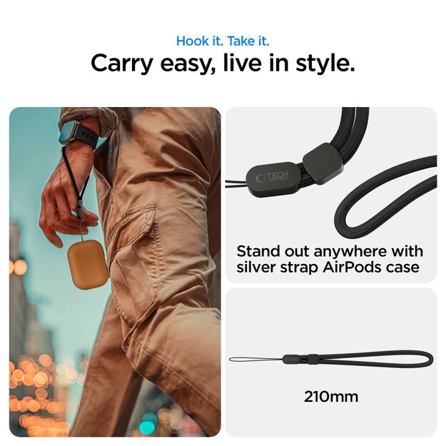Tech-Protect NaturalFit Case for AirPods Pro 3 - Brown 9
