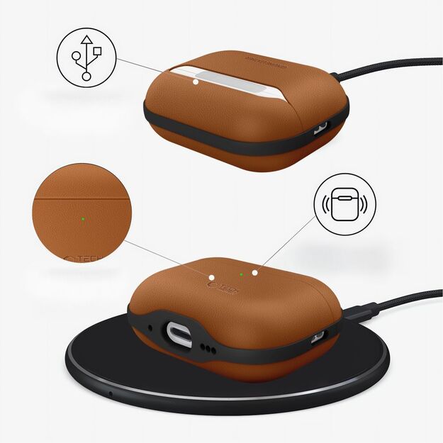 Tech-Protect NaturalFit Case for AirPods Pro 3 - Brown 5