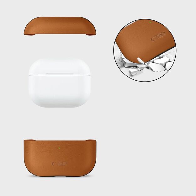 Tech-Protect NaturalFit Case for AirPods Pro 3 - Brown 4