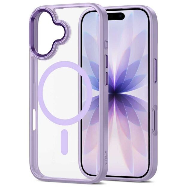 Tech-Protect MagMat MagSafe Case for iPhone 17 - Transparent Purple 2