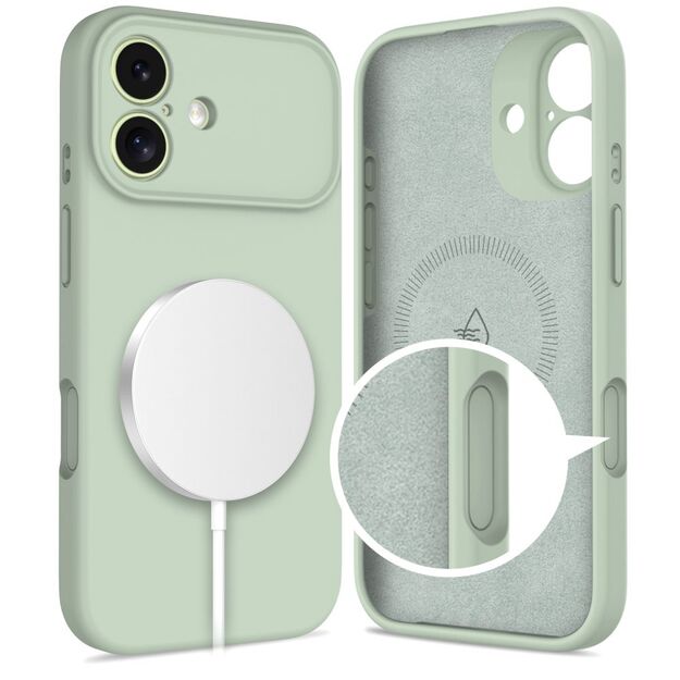 Tech-Protect Silicone MagSafe Case for iPhone 17 - Green 1