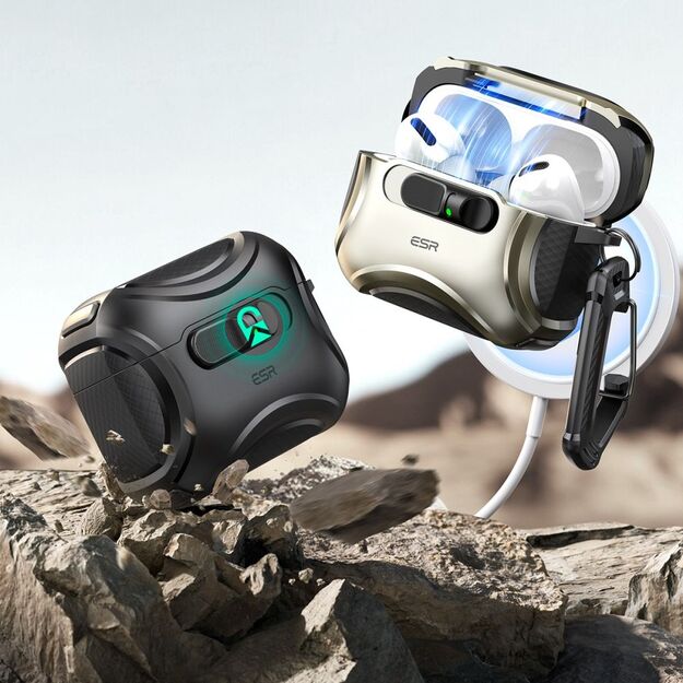 ESR Cyber ​​FlickLock MagSafe case for AirPods Pro 3 - silver 3