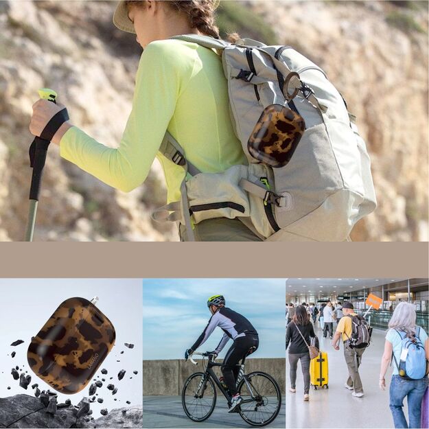 Tech-Protect Lamano case for AirPods Pro 3 - black and brown 7