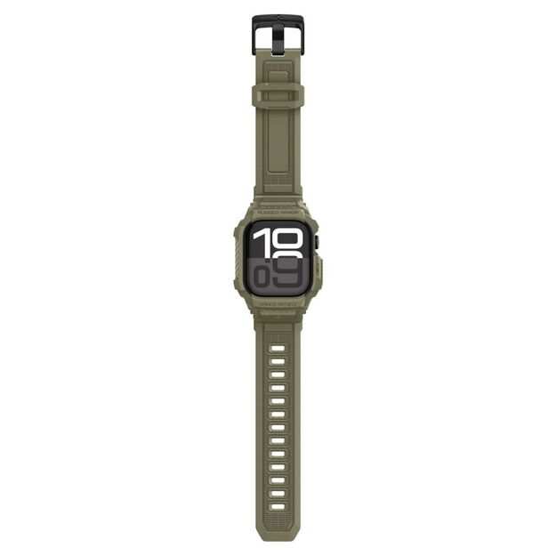 Spigen Rugged Armor Pro Strap for Apple Watch 46mm - Green 10