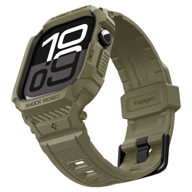 Spigen Rugged Armor Pro Strap for Apple Watch 46mm - Green 6