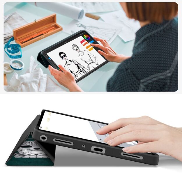 TechProtect SmartCase for Samsung Galaxy Tab A9+ / A11+ Plus 11.0 X210 / X215 / X216 / X230 / X235 / X236 - Green 6