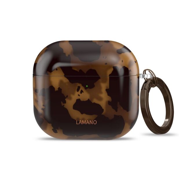 Tech-Protect Lamano case for AirPods 4 - brown and black 1