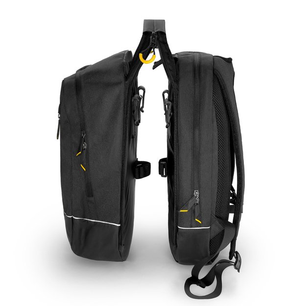Wozinsky bicycle bag double backpack 2in1 30l black (WBB30BK) 25