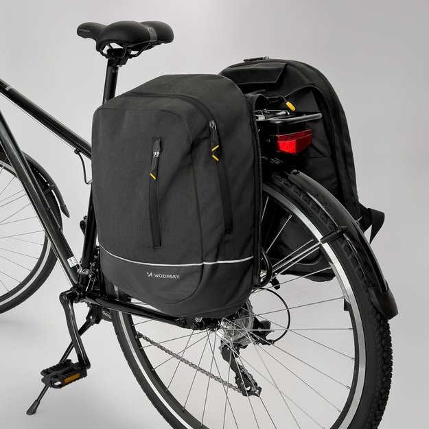 Wozinsky bicycle bag double backpack 2in1 30l black (WBB30BK) 29