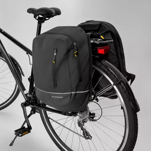 Wozinsky bicycle bag double backpack 2in1 30l black (WBB30BK) 11