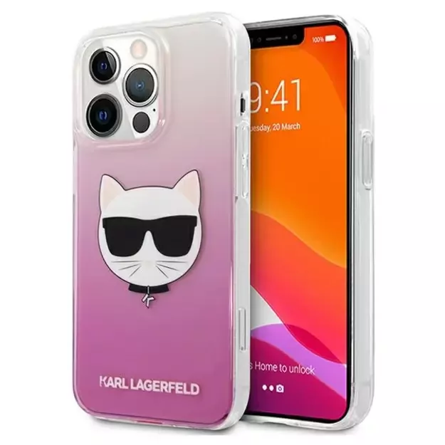 Karl Lagerfeld KLHCP13XCTRP iPhone 13 Pro Max 6,7  hardcase różowy/pink Choupette Head