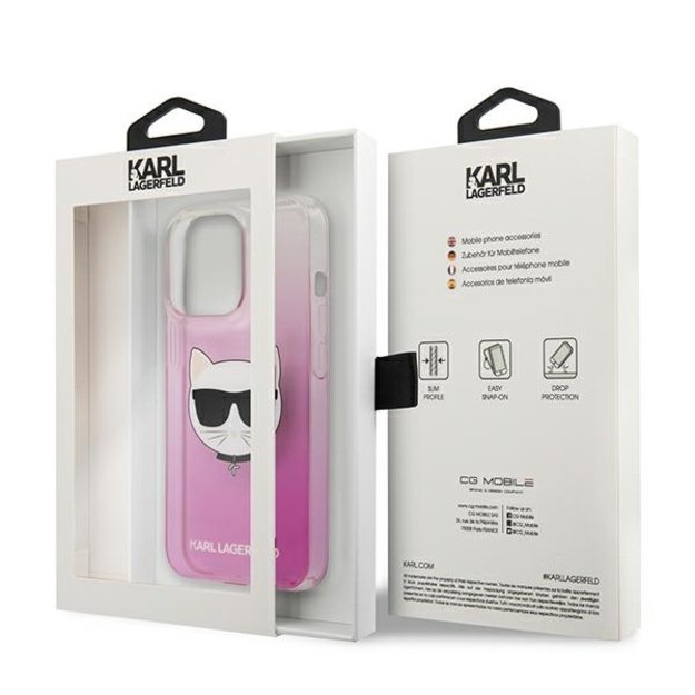 Karl Lagerfeld KLHCP13XCTRP iPhone 13 Pro Max 6,7  hardcase różowy/pink Choupette Head 7