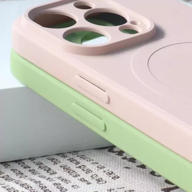 MagSafe Compatible Silicone Case for iPhone 15 Pro Max Silicone Case - Pink 2