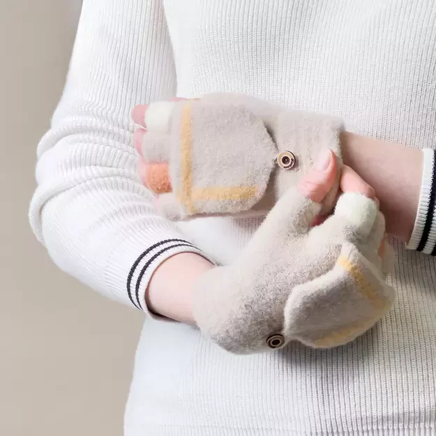 Women s/children s winter phone gloves - white 12